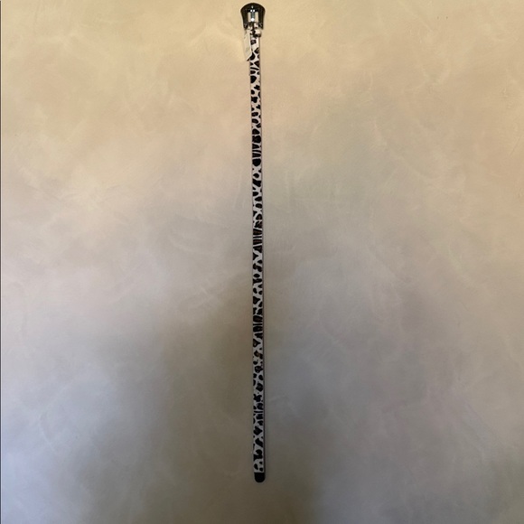 New Free people wild side leather belt Pony Cow Hair Pattern 1" Wide NWT - Picture 2 of 6